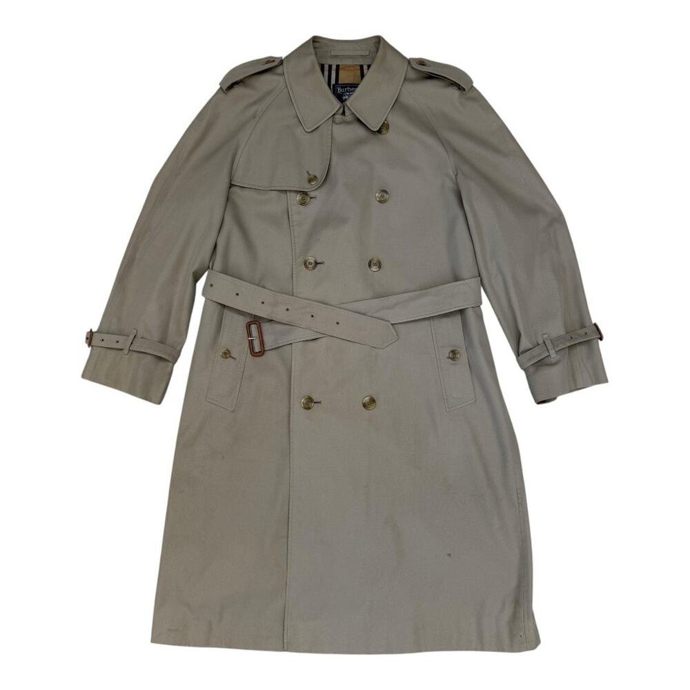 Vintage 90’s Burberrys’ Made In England Westminster Trench Coat UK Size 52 REG